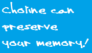 Choline can preserve your memory