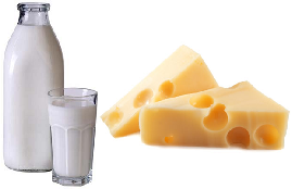 milk and cheese are good sources of calcium